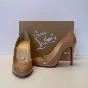 NEW! CHRISTIAN LOUBOUTIN Patent Fifille 100 Pumps